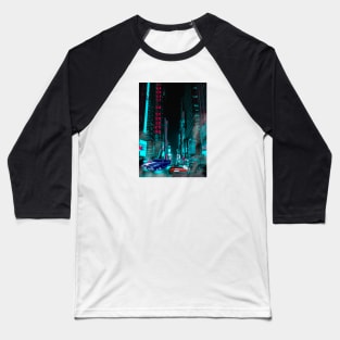 Car City Neon Synthwave Baseball T-Shirt